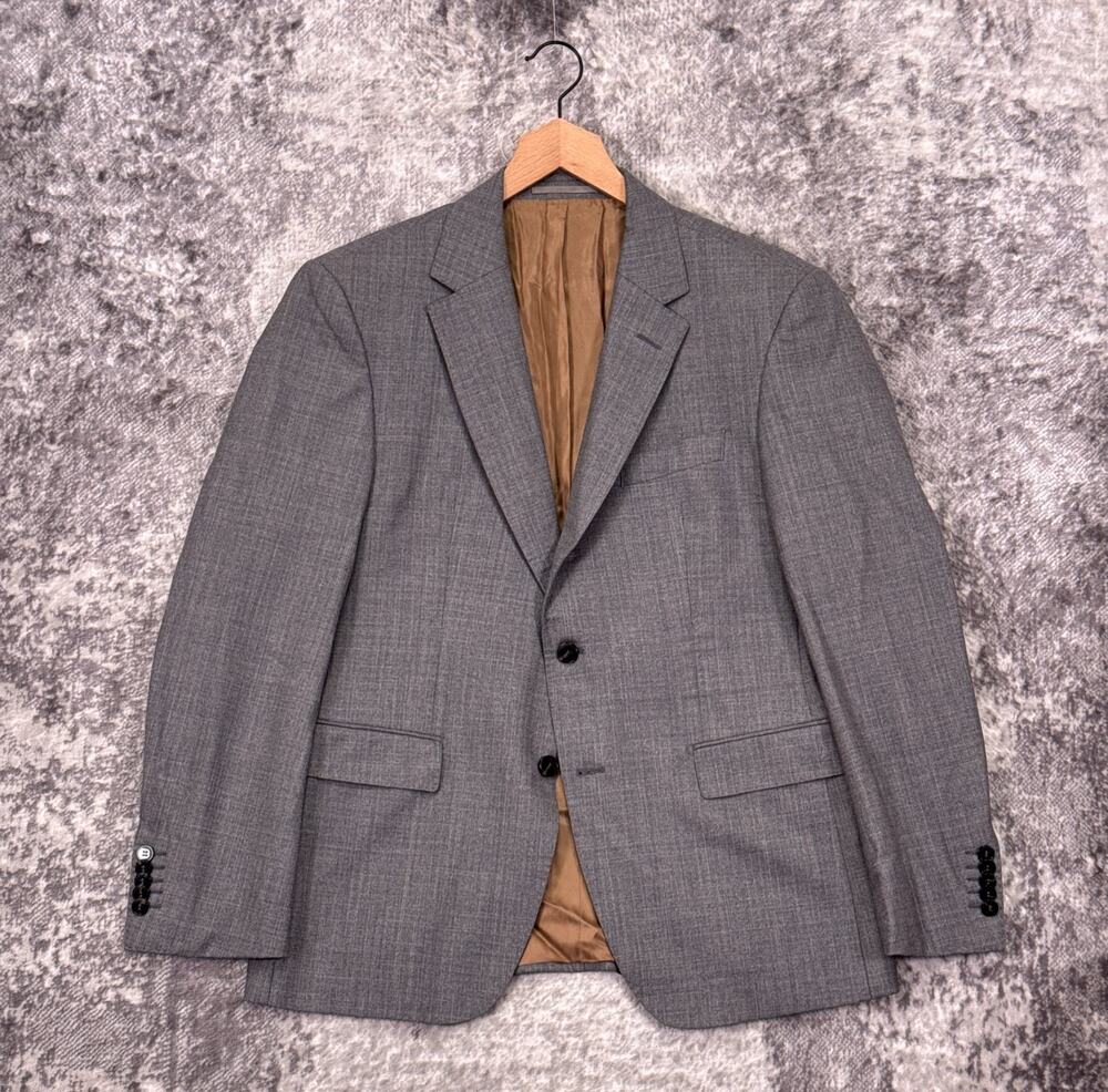 Hugo Boss Suit Jacket 42 R Mens Gray Loro Piana Wool Blazer Sport Coat